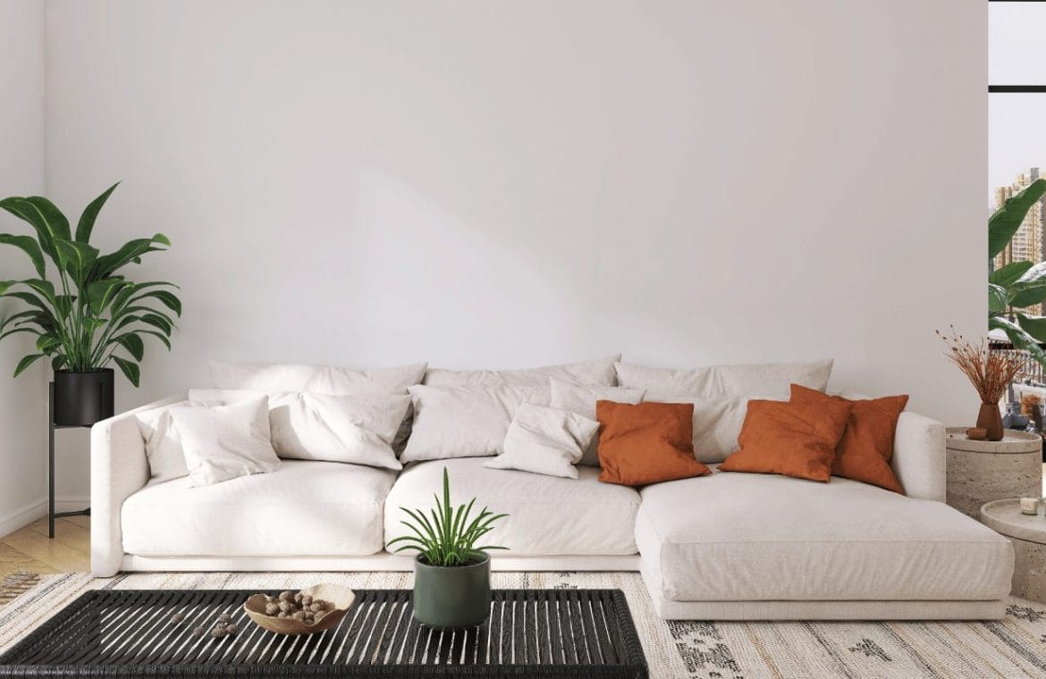 déplacer canapé bohème blanc : meuble lourd